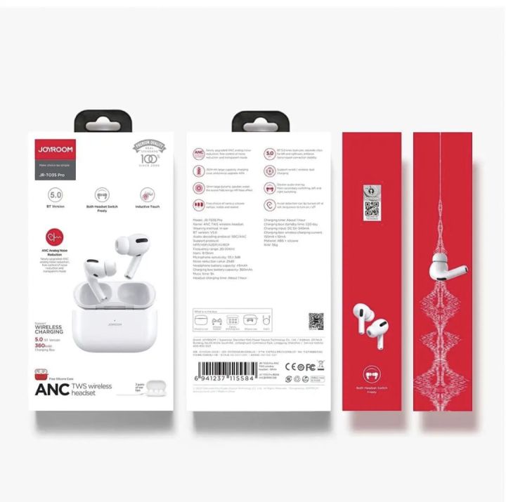 Joyroom JR-T03S Pro Earbuds | Original Airpods - White