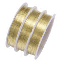 1 Roll 0.2/0.3/0.4/0.5/0.6/0.7/0.8/1mm Sturdy Copper Wire Beading Wire For Bracelet Necklace DIY Jewelry Making Accessories. 