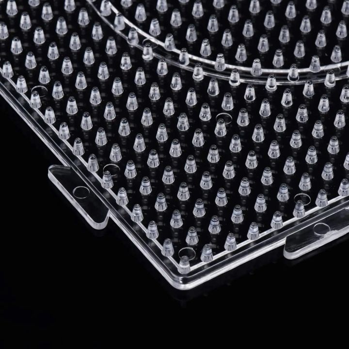 4PCS%205mm%20Fuse%20Beads%20Boards,%20Large%20Clear%20Pegboards%20Kits,%20with%20%20Roning%20Paper,%20Perler%20Hama%20Beads%20Template%20Tool%20Diy%20Toy%20-%20Image%206