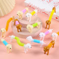 10Pcs Stretchable Dog Stress Relief Pop Tubes Toy Kids Birthday Party Favors Pinata Filler Telescoping Sensory Squeeze​ Toy. 