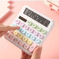 Unique Style Large Lcd 12 Digit Display Calculator with Round Keys For Everyday Office/Business Use. 
