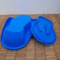 Plastic Bed Pan Device Smooth Contour Shape Heavy Duty Bed Pan for Bedridden Bed Potty (Size: Length 14 inche) - Pack of 1 PIECE.