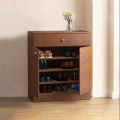 Regal Antique LITTLE TREE Shoe Rack For Home & Office Use, 4-Tier 2-Door With 1 Locker Drawer Shoe Cabinet, MDF Shoes Storage Cabinets for Entryway 36/24''.