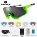 ROCKBROS 5 Lens Sunglasses Outdoor Sports Riding Cycling Glasses Half Frame Wide Eyewear Goggles Unisex Bike Bicycle Sunglasses. 