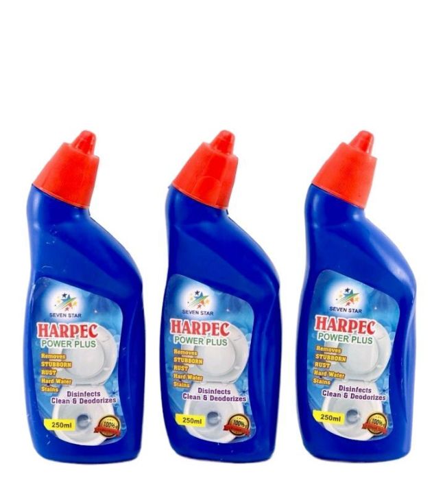 3-Piece Harpic Toilet Cleaner Set - 250ml Each