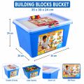 Jumbo Building Blocks for Kids, Big Size Construction Blocks with Wheels, Educational Creative Building Bricks Toy, Interlocking DIY Building Blocks Set for Boys & Girls, STEM Learning & Sensory Play Toy. 