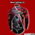 Fashion outdoor sport fishing shirts JK Thailand bass fishing v.2 anti UV 80-90% colors breathable quick dry men and women. 