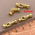 3/5pcs 18K Copper Plated Genuine Gold Thick Silver White Gold Necklace Connection Closing Buckle, DIY Jewelry Making Accessories. 