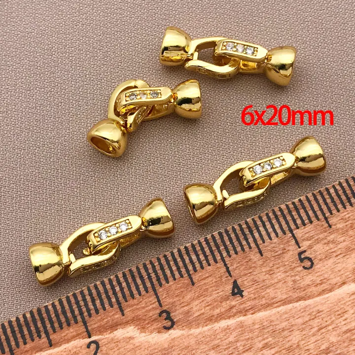 3/5pcs%2018K%20Copper%20Plated%20Genuine%20Gold%20Thick%20Silver%20White%20Gold%20Necklace%20Connection%20Closing%20Buckle,%20DIY%20Jewelry%20Making%20Accessories%20-%20Image%205