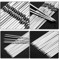 5-20Pcs Stainless Steel Barbecue Skewer Reusable BBQ Kebab Skewers  for Outdoor Camping Picnic Tools Cooking Tools. 