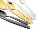 4Pcs Black Tableware Stainless Steel Dinnerware Set Western Dinner Knife Fork Spoons Flatware Mirror Kitchen Home Cutlery Set. 