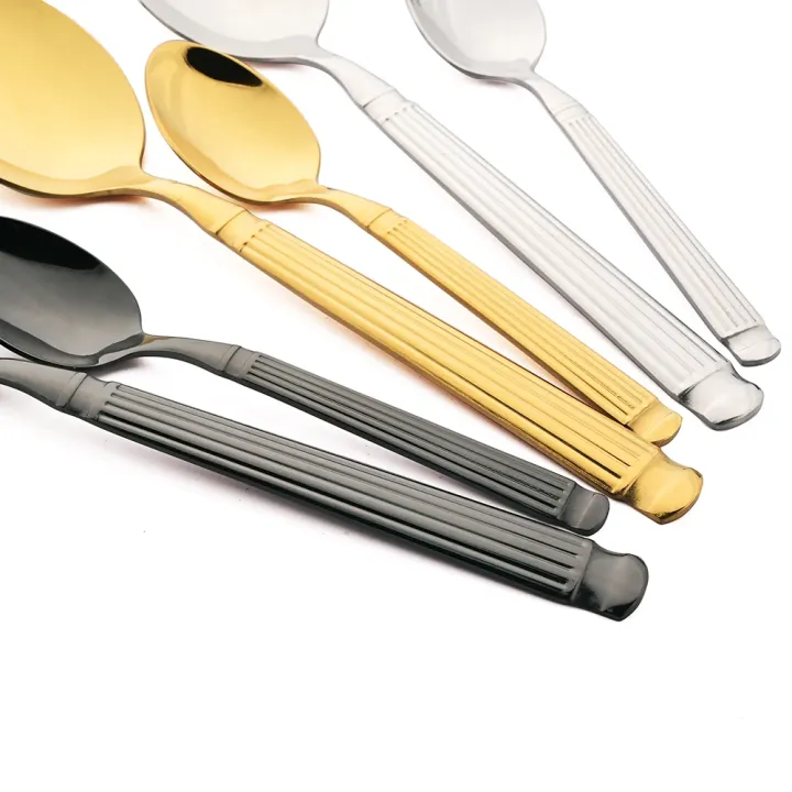 4Pcs%20Black%20Tableware%20Stainless%20Steel%20Dinnerware%20Set%20Western%20Dinner%20Knife%20Fork%20Spoons%20Flatware%20Mirror%20Kitchen%20Home%20Cutlery%20Set%20-%20Image%206