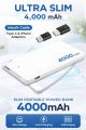 ULTRA SLIM DESIGN – 4000mAh POWER BANK WITH BUILT-IN CABLE. 