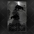 red bull bike and car sticker. 