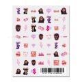 Cartoon Girl B-Bratz Stickers 1PCS New 3D Adhesive Nail Art Sticker Cartoon Nail Art Decal Sticker Nail Parts Manicure. 
