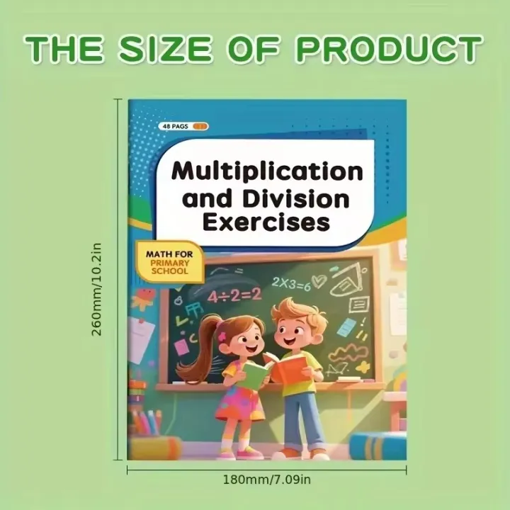 Calculation Book Mathematics Calculation Book for Children Aged 3-8 Multiplication ...
