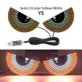 Cool Led Windshield Display Animation Flashing Demon Eyes for Front and Rear Windshield Dynamic Lights for Motor Vehicle. 