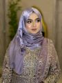 Diamond satin silk party hijab. Hijab Premium Quality. Size: 90 X 30 Inch. -.