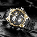 YIKAZE Men Watch Military Sports Watches Multifunction Alarm Chrono Clock 3Bar Waterproof Men's Digital Electronic Wristwatch. 