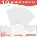 5-10 Pcs Shrink Plastic Sheets Shrinky Dink Paper Semi-Transparent A5 Shrink Art Paper for Keychain Making Creative Craft. 