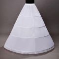 Women's 4-Hoop Petticoat Crinoline Underskirt for Wedding Ball Gown Tutu Tulle Slips Skirt.