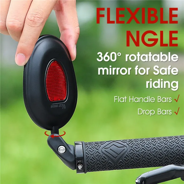 WEST%20BIKING%20Bike%20Rearview%20Mirror%20MTB%20Road%20Bicycle%20Handlebar%20Mirror%20Wide%20Angle%20360%20Rotation%20Adjustable%20Cycling%20Rear%20View%20Mirror%20-%20Image%202