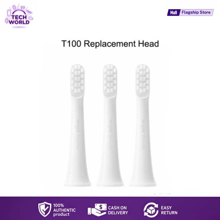 3 Pcs/lot Toothbrush Head Replacement for Xiiaomi Mijia T100 Sonic Electric Toothbrush Waterproof Gum Health Replacement Tooth Brush