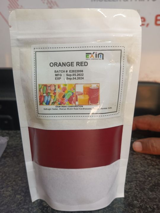 Orange red color
