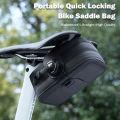 Quick Locking Road Bicycle Saddle Bag Waterproof Portable MTB Rear Bag High Quality TPU Bike Storage Bag Bike Accessories. 