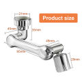 Universal 1080 °Swivel Robotic Arm Swivel Extension Faucet Aerator Kitchen Sink Faucet Extender Mixer Tap Nozzle Water Flow Mode. 