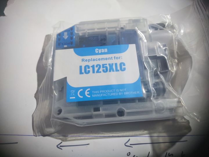 INK CARTRIDGES Replacement for LCL-LC125 XL C  CYAN / CIAN / CIANO