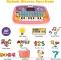 Educational Learning Kids Laptop Tablet Computer Plus Piano with led Screen Music Fun Toy Activities for Kids Toddlers 1 2 3 4 5 6 + Year Old albhabet Words Sound a b c 1 2 3. 