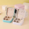 1pcs Portable Jewelry Storage Box Travel Storage Organizer Jewelry Case Earrings Necklace Ring Jewelry Organizer.