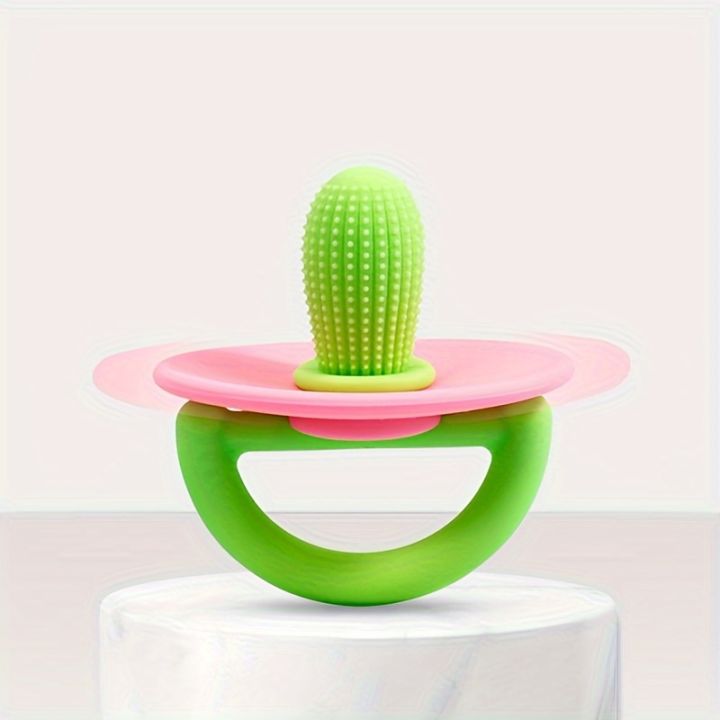 Silicone%20Teether%20Ring,%20Pacifier%20Type%20Teething%20Tool,%20Soft%20Molar%20Stick%20with%20Massage%20Dot%20-%20Image%207