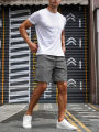 Big Pocket Men's Shorts Casual Work Cool Pants with Point Loose Fit Clothing Waist Sports Male Outfit Shorts.