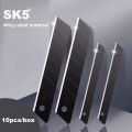 Deli 30/50/100pcs Knife Blade 9mm 18mm SK5 Metal Blades for Home School Supplies Art Craft Paper Box Cutting Utility Knife Tool. 