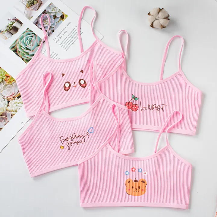 4PCS%20Developmental%20Cotton%20Girls%20Camisole%20Vest%20Threaded%20Combination%20Teenage%20Middle%20School%20High%20School%20Girls%20Underwear%20Bra%20Bra%20-%20Image%203