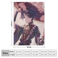 genshin scaramouche #2 Throw Blanket Soft Plush Plaid fluffy blanket. 