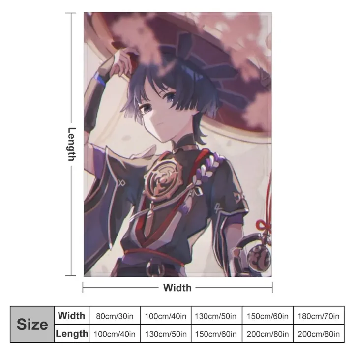 genshin%20scaramouche%20#2%20Throw%20Blanket%20Soft%20Plush%20Plaid%20fluffy%20blanket%20-%20Image%202