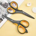 Professional Teflon-Coated Metal Scissors - Non-Stick, Sharp Blades for Adhesive Tape & Crafts, Rust-Proof, Multi-Purpose Office. 