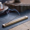 Handcrafted Bamboo Incense Holder Sandalwood Coil Base Serene Elegance Home Yoga Studio Decor Meditation Relaxation Accessory.