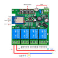 4 Channel 433MHz WiFi Relay Switch Module Smart Control Relay Module AC 85V~250V/Micro USB 5V Compatible with Alexa Goolge Home. 