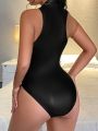 Women's fashion one-piece shorts. 