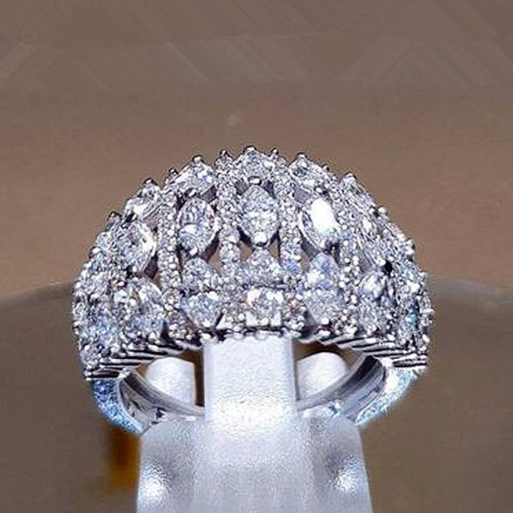 Huitan%20Brilliant%20Bridal%20Rings%20for%20Wedding%20Ceremony%20Party%20Full%20Paved%20Shiny%20CZ%20Stone%20Silver%20Color%20Fashion%20Luxury%20Jewelry%20for%20Women%20-%20Image%203