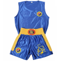Unisex Wushu Clothing Kung Fu Uniform Kids Sanda Wu Shu Clothes Martial Arts Set Boxing Shorts Suit With Embroidered Dragon. 