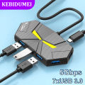 7-in-1 USB Docking Stations USB 3.0 HUB USB Splitter Adapter OTG 5Gbps High Speed Transmission TYPE C Power Supply For PC Laptop. 