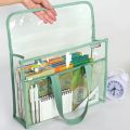 1 large capacity portable transparent waterproof handheld folder, expandable file storage bag, PVC self-adhesive file bag for of. 