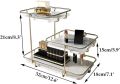 household products Makeup Storage Rack, Cosmetic Storage Shelf, Makeup Organizer, Dressing Table, Makeup and Perfume Organizer, 3 Floors, for Dressing Table, Countertop,. 