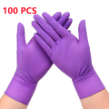 20/50/100PCS Nitrile Disposable Gloves Purple Latex Free Multi-Purpose Household Cleaning Gloves Beauty Hair Salon Tattoo Gloves.