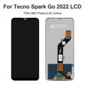 For Tecno Spark Go 2024 BG6 For Tecno Spark Go 2022 2023 KG5 BF7n LCD Display Touch Screen Digitizer Assembly Replacement. 